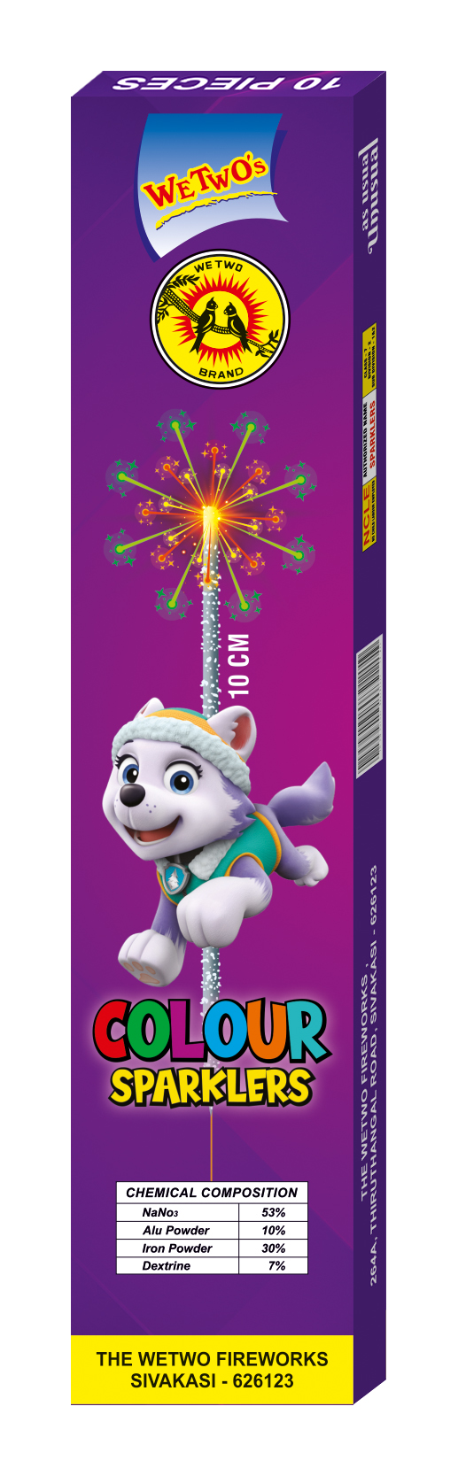 10 CM. Colour Sparklers