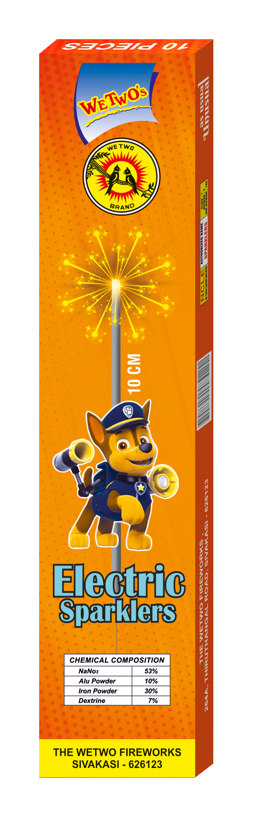 10 CM. Electric Sparklers