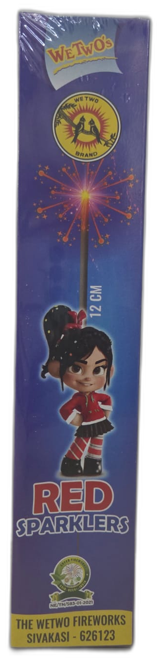 12 CM Red Sparklers
