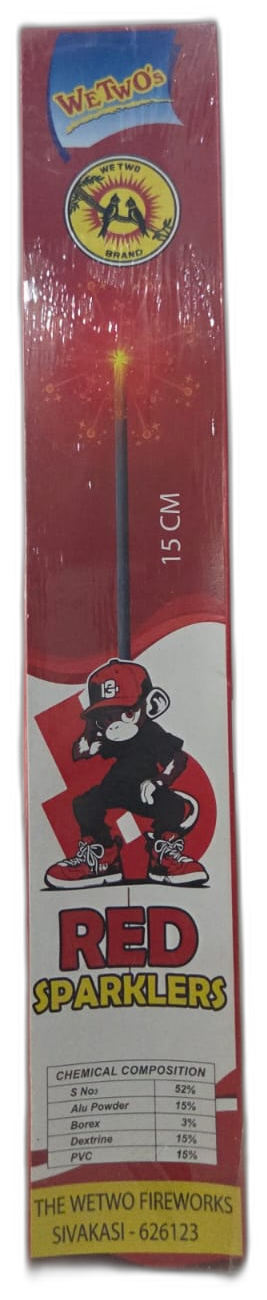 15 CM Red Sparklers